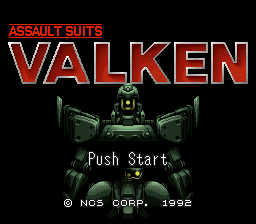 Assault Suits Valken (english translation) Title Screen